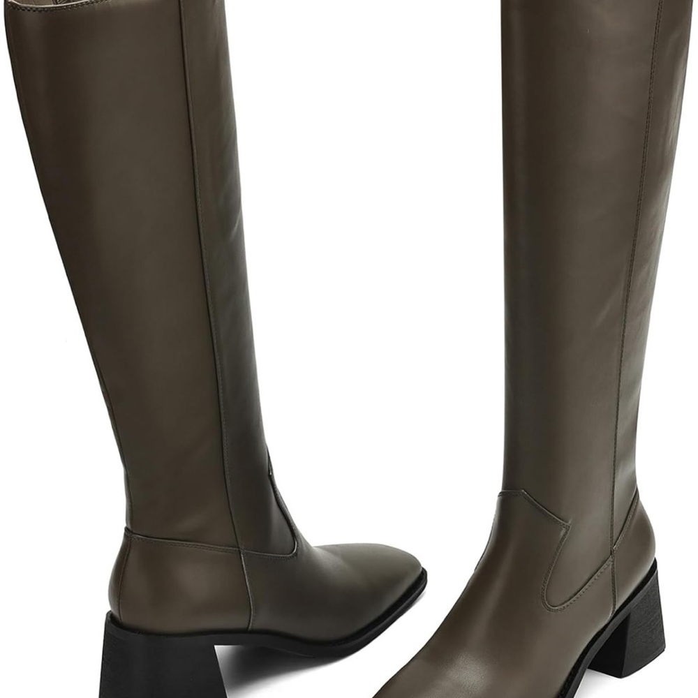 Chic Over the Knee Boots in Taupe